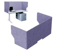 Separador De Mesa Panel De Privacidad, Divisorio Acústico Para Escritorio, Partición De Pantalla, Reducción De Ruido, Para Oficinas, Bibliotecas, Aulas, Área De Oficina Abierta(Watergray,80cm)