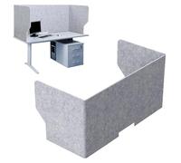 Separador De Mesa Panel De Privacidad, Divisorio Acústico Para Escritorio, Partición De Pantalla, Reducción De Ruido, Para Oficinas, Bibliotecas, Aulas, Área De Oficina Abierta(Lightgray,80cm)