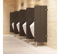 Separador de orinal para hombre montado en el suelo con código de esquina de acero inoxidable, deflector de orinal duradero para baños públicos, baños y hoteles, solución de privacidad