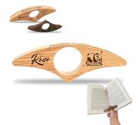 Separador de Páginas de Madera Personalizado - Accesorio de Lectura con Forma de Pulgar, Regalo Único para Amantes de los Libros (Versión estándar)