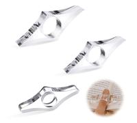 Separador De Paginas Libro Pulgar Sujeta Libros Marcadores, 3 piezas Marcadores de libros, Marcapaginas niños, Anillo de Marcador Pulgar Transparente, Marcapáginas acrílico, pequeña, mediana y grande