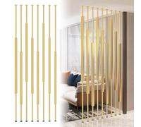 Separador de pared alto para habitación, listones de metal de piso a techo para privacidad moderna, decoración de sala de estar y oficina