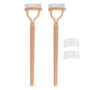 Separador de pestañas, peine de máscara | 2 paquete de dientes de metal Separador Cepillo con cubierta,Cepillo de cejas, herramienta de preparación, aplicador de maquillaje de cejas, definición de pei
