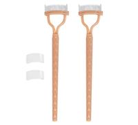 Separador de pestañas, peine de máscara | 2 paquete de dientes de metal separador de rímel con cubierta - Herramienta cosmética, suministros de maquillaje, cepillo de cejas, aplicador de maquillaje de