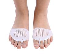 Separador de pies de silicona, 1 par de corrector de juanetes Hallux Valgus Corrector para la corrección de los dedos del pie, más adecuado para pedicura y manicura, para uso nocturno y diurno(A)