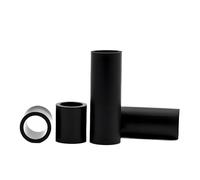 Separador de placa base de nailon negro M3 M4 M5.2, junta redonda, espaciador de tablero de PC, arandela espaciadora hueca métrica PCB sin rosca(M4 (OD 6mm) 60Pcs,Length 8mm)