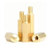 Separador de placa base latón hexagonal macho hembra M2.5 M3 M4, rosca 6 mm, espárrago bastidor, pilar roscado, espaciador columna PCB, tornillo(29mm (5pcs),M3(thread 6mm))