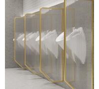 Separador de privacidad para orinario de pared con accesorios de acero inoxidable, deflector de inodoro para restaurantes y uso público