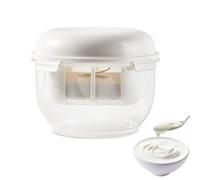 Separador de reutilizable: recipiente de taza extraíble, filtro de colador duradero, herramienta de cocina multifunción, deliciosa tapa | Fabricante de yogur transparente para ents caseros