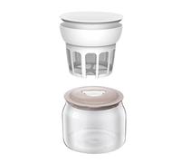 Separador de suero de leche para hacer yogur, malla fina, filtro de yogur, máquina de queso con tapa, herramienta de cocina reutilizable, fácil de limpiar