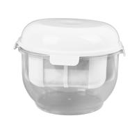 Separador de Suero de Yogurt, Queso de Yogurt Griego de 1200 Ml con Malla Fina y Resorte de Presión, para Yogurt Hecho en Casa, Queso y Leche de Soja