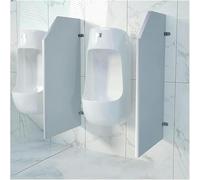 Separador de urinario, separador de inodoro, separador de urinario montado en lala pared, pantalla de privacidad para urinario, separador de inodoro, amarillo - juego de 2 piezas, blanco - 1