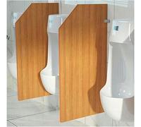 Separador de urinario, separador de inodoro, separador de urinario montado en lala pared, pantalla de privacidad para urinario, separador de inodoro, amarillo - juego de 2 piezas, blanco - 1