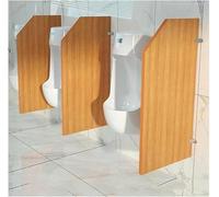 Separador de urinario, separador de inodoro, separador de urinario montado en lala pared, pantalla de privacidad para urinario, separador de inodoro, amarillo - juego de 2 piezas, blanco - 1