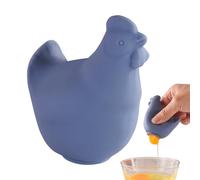 Separador de yema de huevo | Herramienta de separación de yemas de huevo - Accesorio de cocina de silicona blanca Filtro y divisor de alimentos para pastelería y restauración