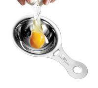 Separador de yema de huevo y blanca, filtro divisor de huevos de acero inoxidable con estructura en espiral, herramienta separadora de huevos para chefs, panaderos y personas conscientes de la salud