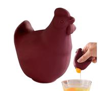 Separador De Yemas De Huevo De Silicona - Divertido Separador De Yemas Y Claras Con Forma De Pollo | Divisor De Yemas Y Claras De Huevo De Silicona Filtros De Alimentos Para Hornear (Rojo)