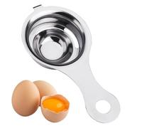 Separador de yemas de huevo, filtro de tamiz de yema de huevo, separador de huevos con ganchos, eficiente aparato de cocina de acero inoxidable con mango antideslizante para una fácil separación de
