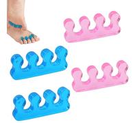 Separador Dedos Pie, 2 Pares Separador Dedos Pie Silicona, Lavables Repetibles, Separadores De Gel Pies Para Manicura O Pulido U Otras Tareas De Pedicura Banda Antijuanetes