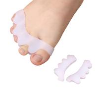 Separador Dedos Pie [4X], separadores de dedos de los pies, silicona mejorada, 0% BPA, separador dedos pie silicona ortopedicos