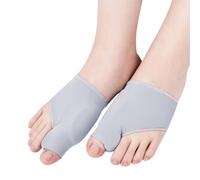 Separador Dedos Pie con Corrector de Juanetes, Almohadilla Metatarsiana, Separador Dedos Pie y Corrector, Calcetines Hallux Valgus, Corrector dedos del pie para aliviar el dolor, Separador (Gris)