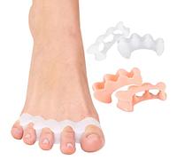 Separador dedos pie silicona Dedo martillo corrector [4x]-2 pares, para adultos/ancianos Adecuado para Utilizar Dentro de Calcetines y Todo Tipo de Calzado Alivio del dolor/estrés en los pies