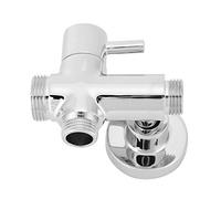 Separador Desviador de Ducha de Baño de Cobre Redondo Montado en la Pared G1/2 con Accesorios de Base