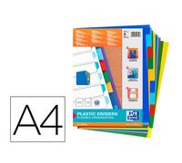 Separador Elba Plastico 120 Mc Din A4 11 Taladros 10 Posiciones Colores Surtidos