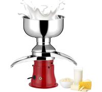 Separador eléctrico de crema de acero inoxidable, máquina centrífuga para procesamiento de leche cruda, leche desnatada y separador de mantequilla de crema para leche de cabra o vaca