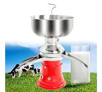 Separador eléctrico de crema de leche, acero inoxidable 304, espumador centrífugo de 50 l/h, 10500 rpm para uso en granja o hogar, grosor de crema ajustable, fácil de limpiar