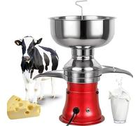 Separador eléctrico de crema de leche de 5 litros, 10500 rpm, ajustable, para hacer crema y mantequilla de leche de cabra, perfecto para batidos y batidos, fácil de usar y limpiar