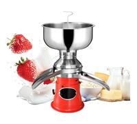 Separador eléctrico de crema, separador de leche de alta velocidad de 5 litros para el hogar y la granja, centrífuga de 9500 RPM para leche de vaca, cabra y oveja, máquina de leche desnatada de acero