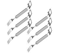 Separador ergonómico de sandía y tenedor de frutas, apto para lavavajillas, cortador de melón con mango ergonómico, herramienta higiénica esencial de cocina de acero inoxidable para tallar melón