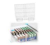 Separador Extensible de Congelador, Organizador Horizontal con Base | Acero al carbono，Ancho ajustable 32-90cm，Altura 29-46cm，Base metálica reforzada，Para congeladores(H:36 cm,W:50-70 cm)