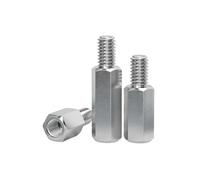 Separador hexagonal de acero inoxidable 303 M3 M4 M5 M6 M8 M10, separador macho a hembra, tornillo, espaciadores de pilares de columna, soporte de perno(100mm,M5(Head 8mm)-2pcs)