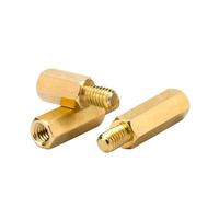 Separador Hexagonal De Latón For Placa Base, 10/20 Unidades, M3, For Columna Cobre, Estante, PCB, Perno Prisionero, Tornillo PC, Tuerca(40mm 10pcs,M3 thread 5mm)