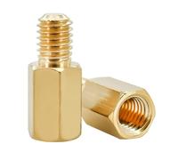 Separador hexagonal de latón M2 .5 M3 M4 M5 M6, tornillo espaciado de cobre, Pilar roscado macho hembra, columna PCB, espaciador de placa base de ordenador(26mm(8pcs),M2 (Thread 4mm))