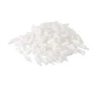 Separador hexagonal de una sola cabeza de nailon blanco de 100 piezas, M2.5 18-30 mm, espaciador de aislamiento eléctrico(M2.5x30+6mm)