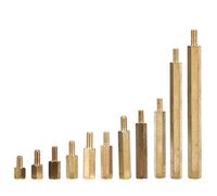 Separador hexagonal, Separador de cobre, Separador de latón, Tuercas hexagonales de cabeza única M3, Kit surtido de tuercas de tornillo separador separador para placa PCB(M3*10)