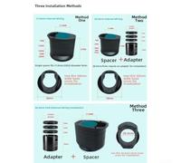 Separador Horquilla Delantera para MTB y Ruta | routing interno, canal cable para limpio, reduce desorden cockpit, compatible 28.6mm, mejora estética(7.3mm tight ring)