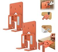 Separador magnético de bisagra para puerta de armario, herramienta de alineación de bisagras con escala, herramienta de alineación de huecos de 2,6 mm para instalación de puertas de gabinete, logra