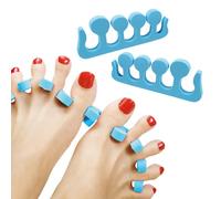 Separador para dedos de los pies, 2 unidades de espuma suave de espuma divisores para esmalte de uñas de los pies Nail Art, separador para pedicura y manicura (azul)
