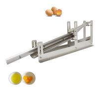 Separador resistente de yema de huevo, herramienta de acero inoxidable para una separación rápida, ideal para cafeterías y panaderías, reduce el tiempo de trabajo, construcción duradera