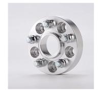 Separador Ruedas Del Vehículo Adaptador Espaciador Rueda 2 Piezas PCD 5x114,3 PCD CB 71,6 Mm Para Wrangler Para Cherokee Para Liberty Para Chrysler Aleación Aluminio(Silver-25mm)