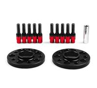 Separador Ruedas Espaciador Para Mini Para Coope Para Clubman Para Countryman Bola 15 Mm 66,6 Mm 5x112 Mm Espaciadores Rueda Orificio Centrado Cubo Pernos Cónicos M14x1.25(Red bolts)