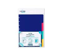 Separadores carchivo para cuaderno ingeniox din a5 polipropileno 4 posiciones colores intense