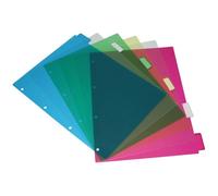 Separadores Con Visor Pvc Translúcido 200 Micras 6 Posiciones A4 4 Taladros Separadores Pvc Grafoplás