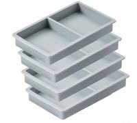 Separadores de bandeja de silicona, 4 piezas para liofilizador derecho de cosecha, bandejas medianas que permiten la congelación organizada de diferentes alimentos al mismo tiempo (gris)