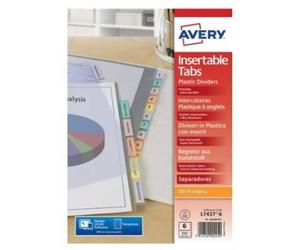 Separadores de bristols personalizables 6 teclas, a4, pp, 180 micras ?