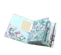 Separadores de carpeta con pestañas, etiquetas de carpetas de archivos - Archivador portátil de 3 anillas antiadherente | Suministros de oficina en formato carta, útiles escolares recargables